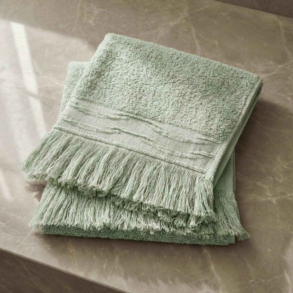 NEFER Papyrus Towel Set – Light Green