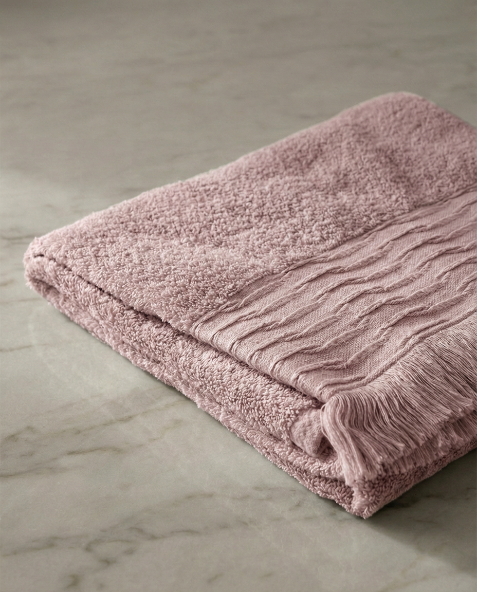 NEFER Lotus Bath Sheet Towel 70 X 140 cm – Kashmir Pink