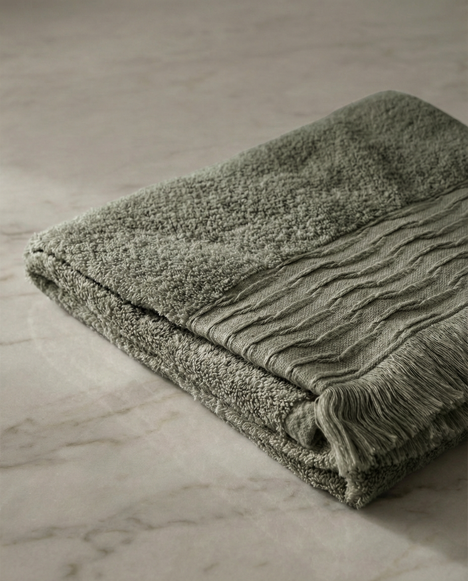 NEFER Oasis Towel Set – Olive Green