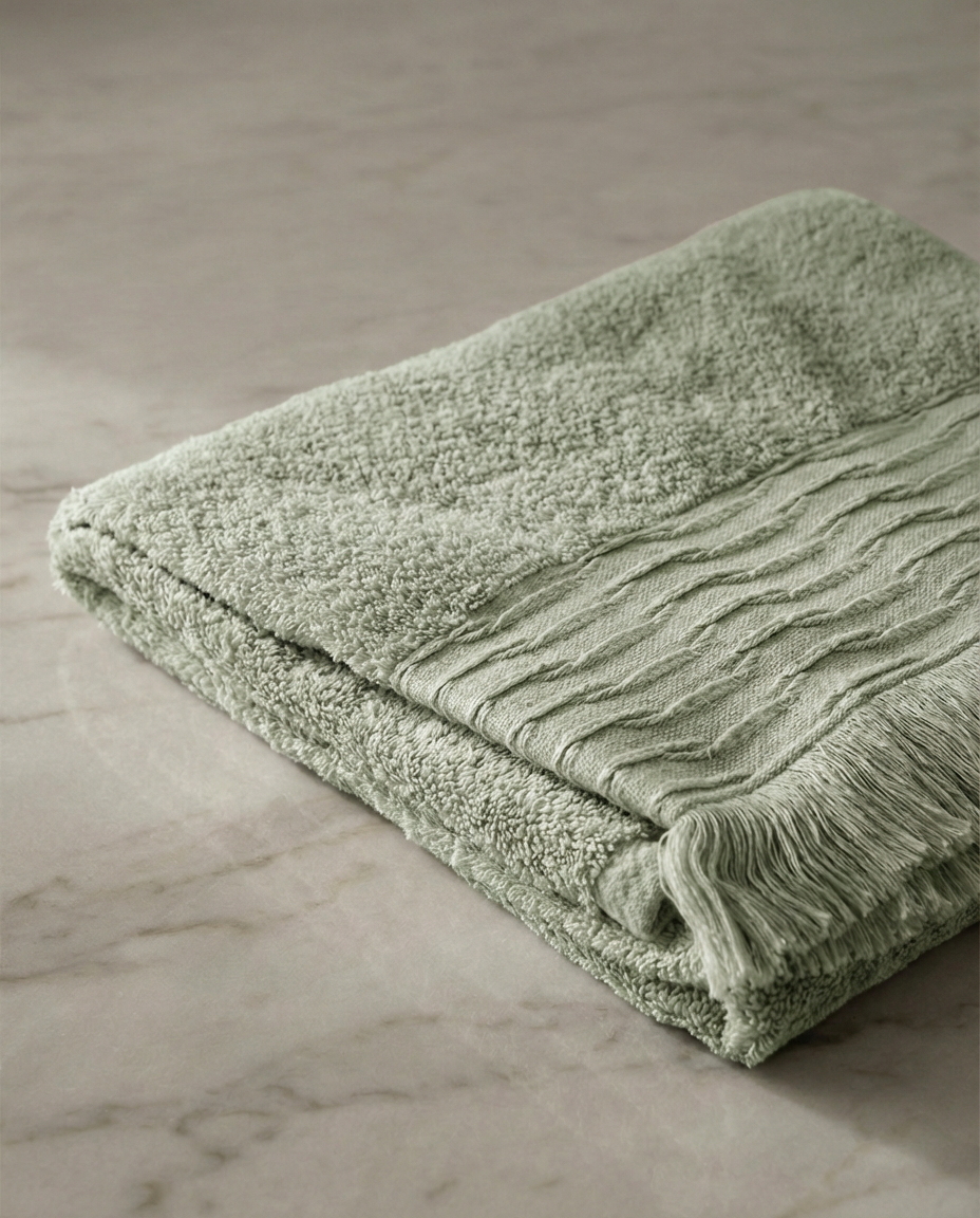 NEFER Papyrus Towel Set – Light Green