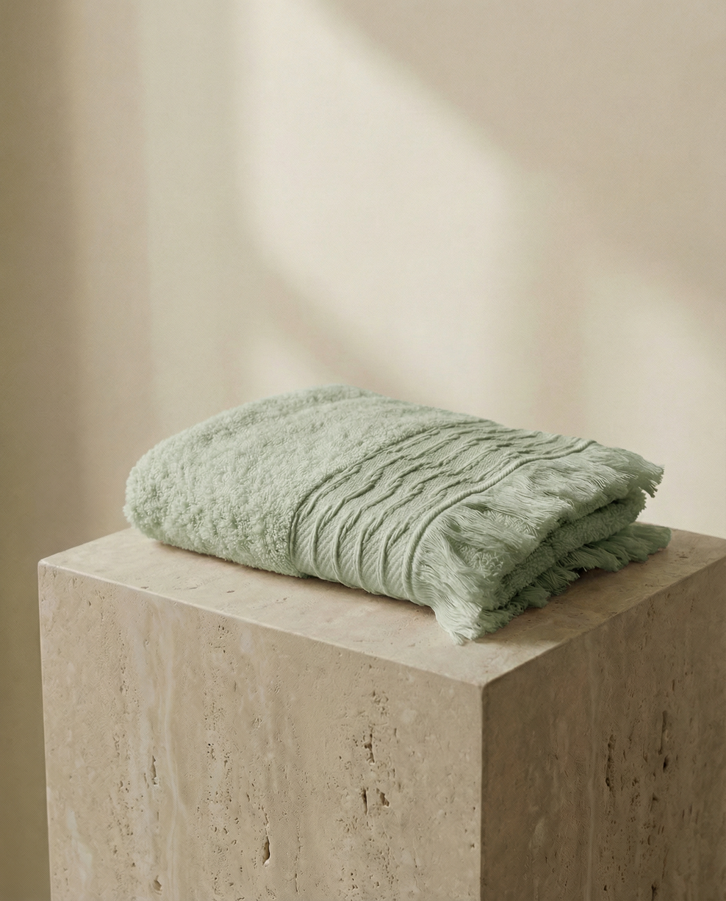 NEFER Papyrus Towel Set – Light Green