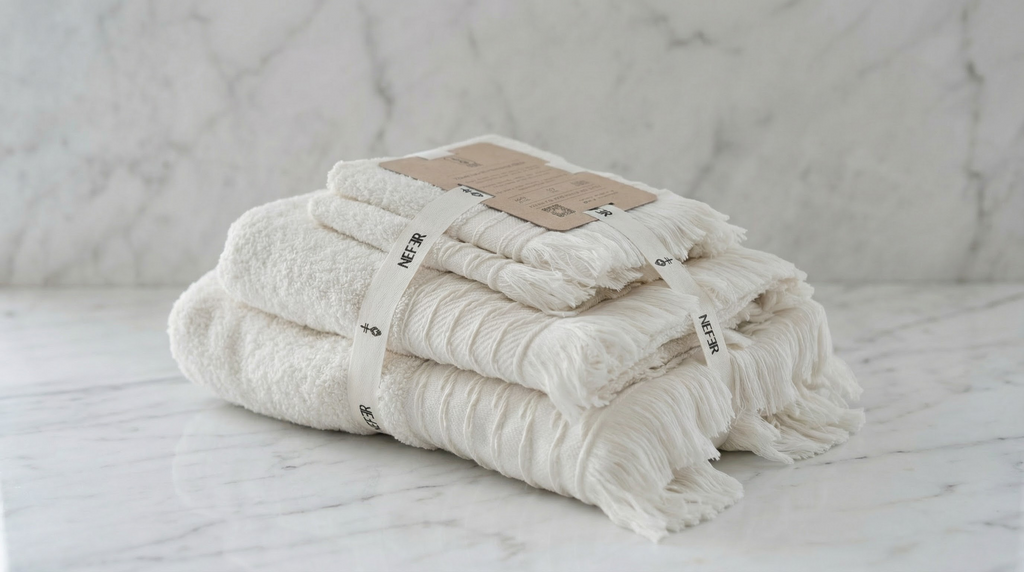 NEFER Saqqara  Towel set – Off White