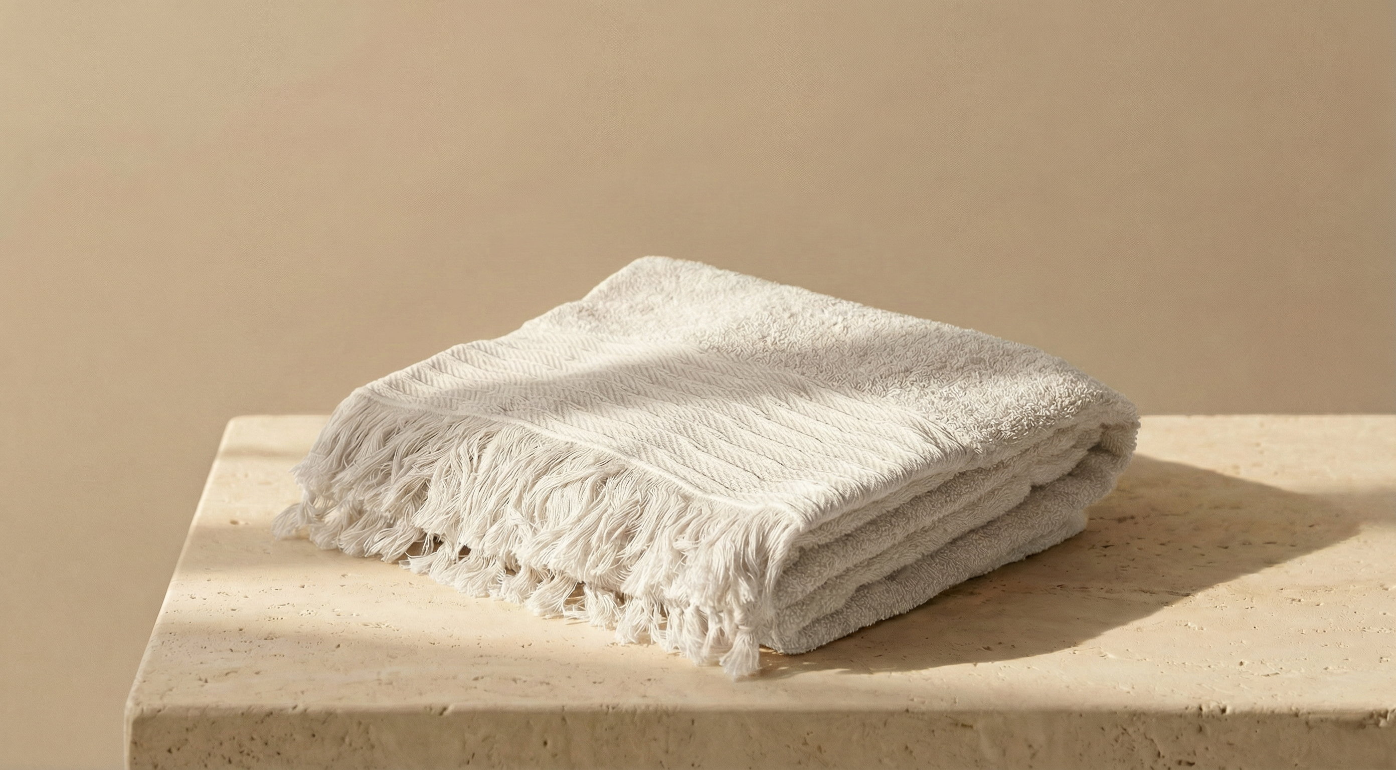 NEFER Saqqara Large Bath Sheet Towel  90 X 150 cm – Off White
