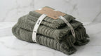NEFER Oasis Towel Set – Olive Green